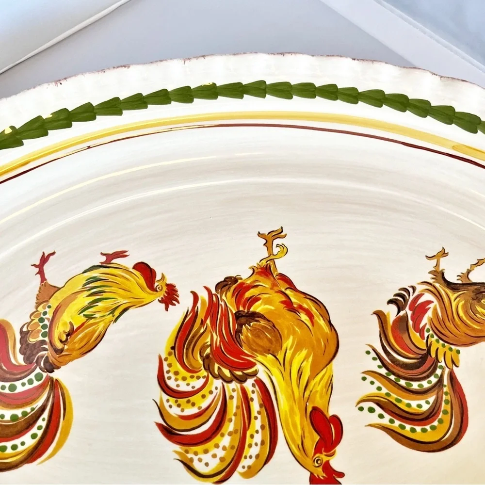 Williams Sonoma Tuscan Rooster serving platter